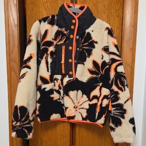 Free People Movement Floral Fleece Jacket